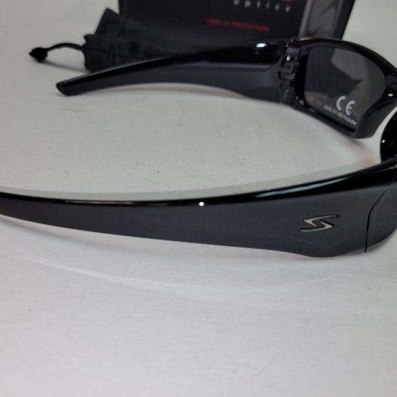 Serfas Mash Sunglasses Gloss Black With Silver Lenses #5011 Retail $50 - Picture 8 of 13